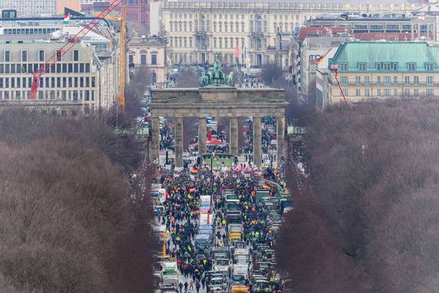 15.01.2024,Berlin,GER, - Impressionen der Landwirtschaftrsdemonstration in Berlin. *** 15 01 2024,Berlin,GER, Impression