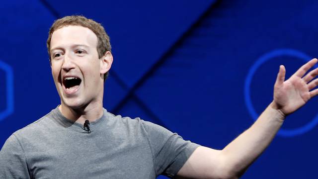 Facebook Founder and CEO Mark Zuckerberg speaks on stage during the annual Facebook F8 developers conference in San Jose
