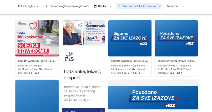Strani agenti u izborima? Pravo i pravda iz Poljske plaćaju oglase s HDZ-ovim vizualima