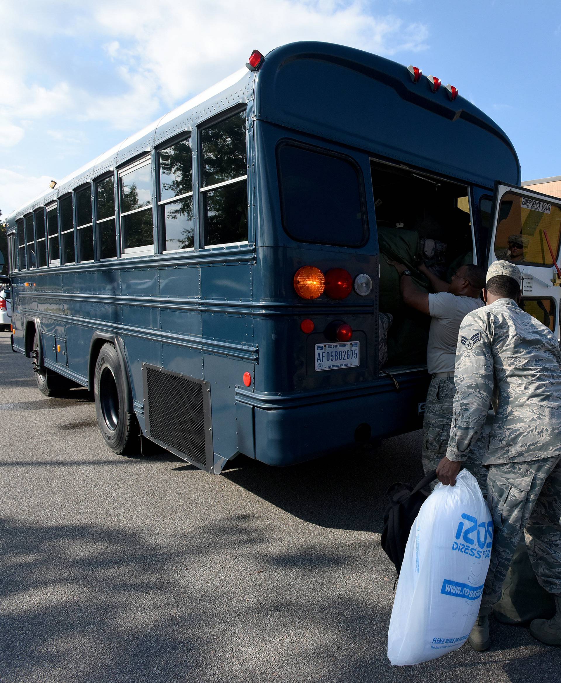 U.S. Airmen from the South Carolina Air National Guard and 169th Fighter Wing prepare to deploy to support rescue efforts in advance of Hurricane Florence