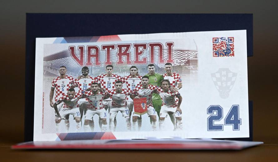 Neuruppin: Službena suvenirska novčanica obilježava jednu od najboljih nogometnih reprezentacija svijeta