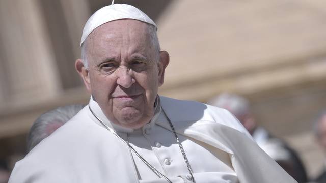 Pope Francis during the Easter Mass