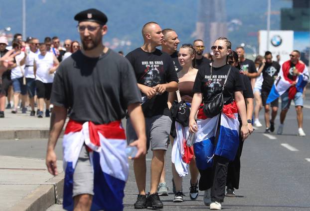 Zagreb: Tisuće fanova Thompsona prolazi Mostom mladosti koji je zatvoren za promet