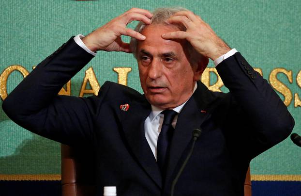 Vahid Halilhodzic attends a news conference at the Japan National Press Club in Tokyo