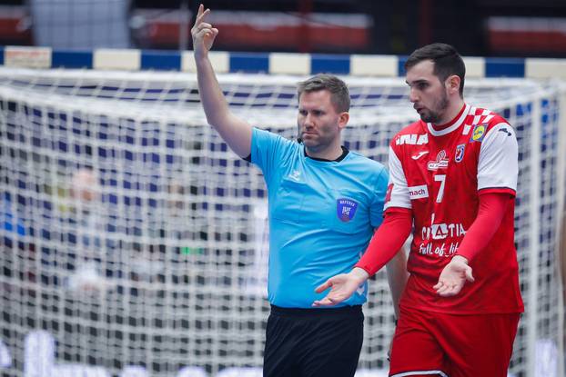 Malmo: Utakmica 2. kola drugog kruga Svjetskog prvenstva rukometaša između Hrvatske i Bahreina