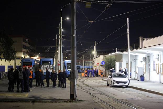 Zagreb: Štrajk vozača ZET-a, vozači ne voze tramvaje