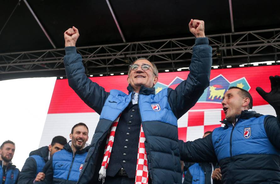 Doček srebrnih reprezentativaca na Trgu bana Josipa Jelačića