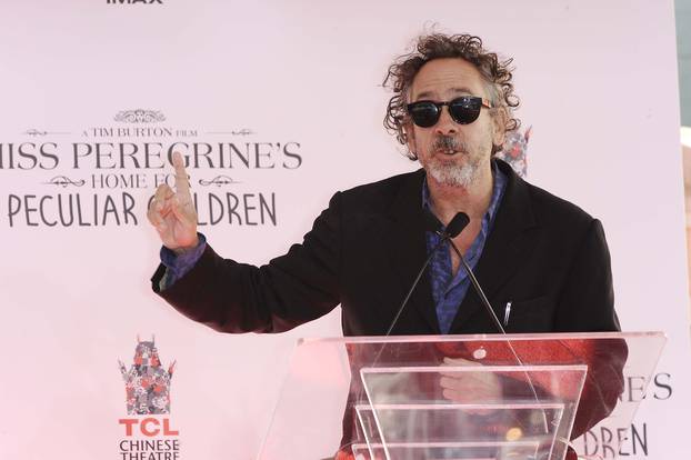 Tim Burton Hand And Footprint Ceremony - LA