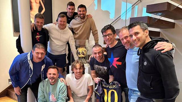 Velikani Dinama na okupu u domu Luke Modrića: Legende u Madrid došle gledati El Clasico
