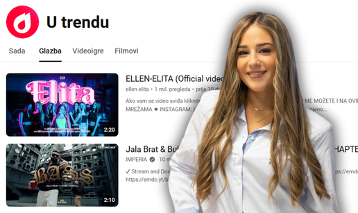 Ovu pjesmu Hrvati trenutačno najviše slušaju na YouTubeu