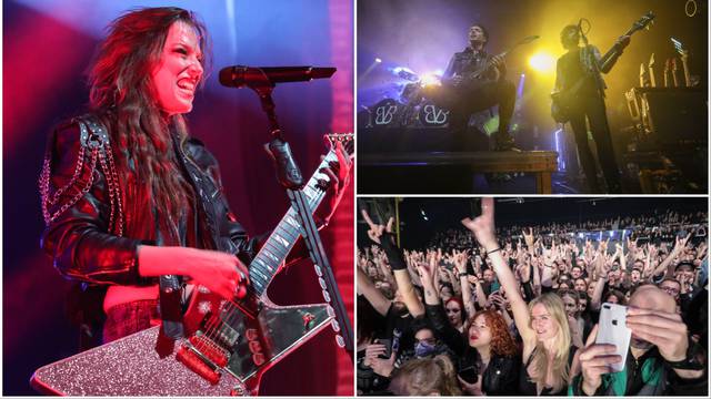 FOTO Rock sastav Halestorm u Tvornici kulture: Predgrupa su im bili poznati Black Veil Brides