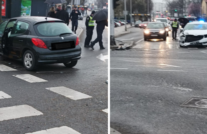 Zagreb: Sudarila se dva auta, jedan čovjek prevezen u bolnicu