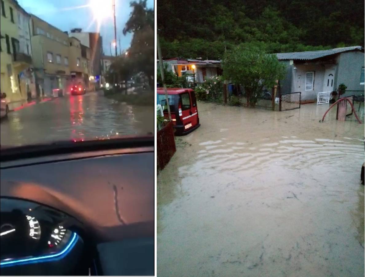 Zbog kiše poplavio je centar Crikvenice, ali i ceste u okolici