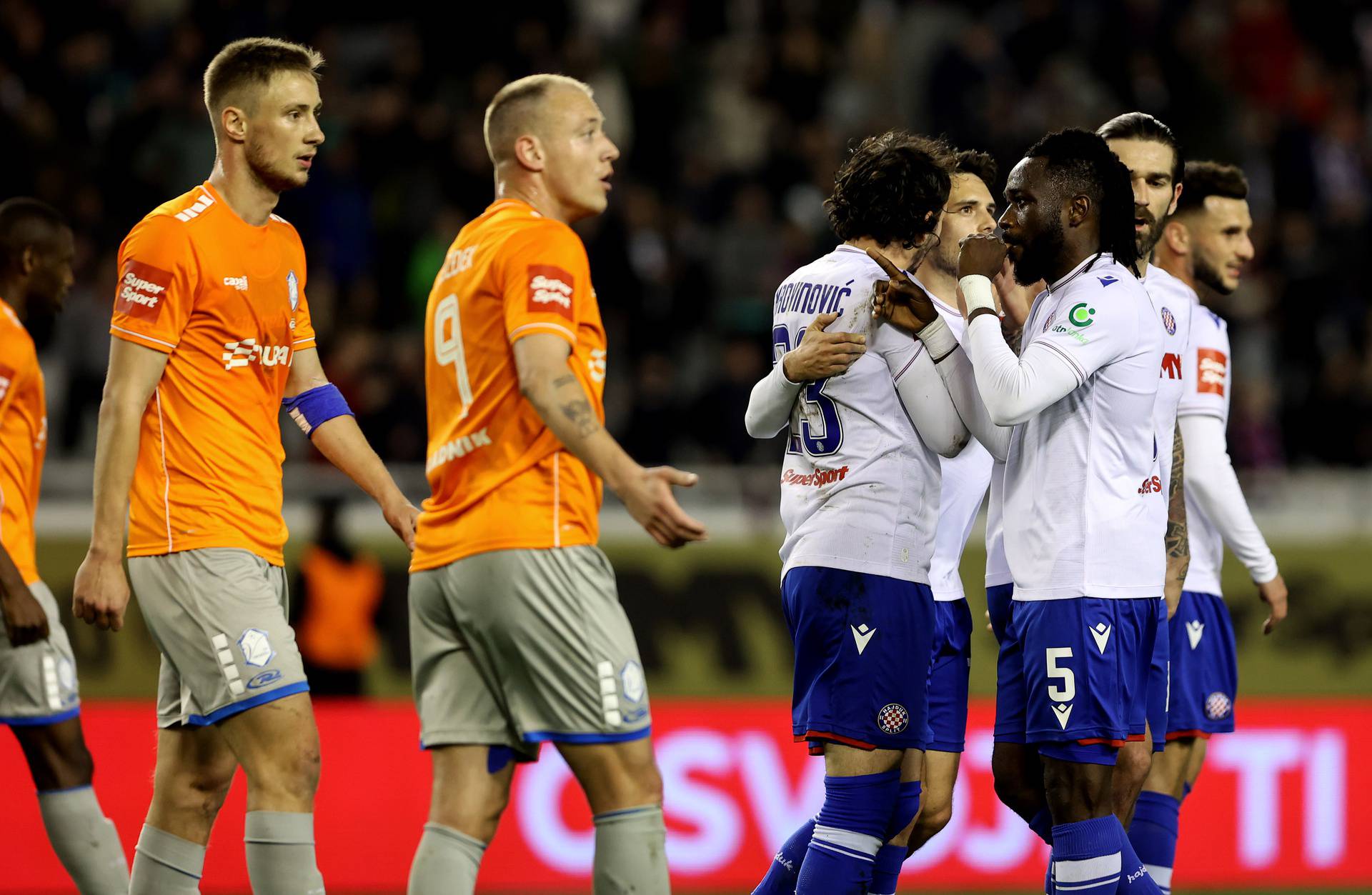 Split: Utakmica HNK Hajduk - NK Varaždin u četvrtfinalu Supersport Hrvatskog nogometnog kupa