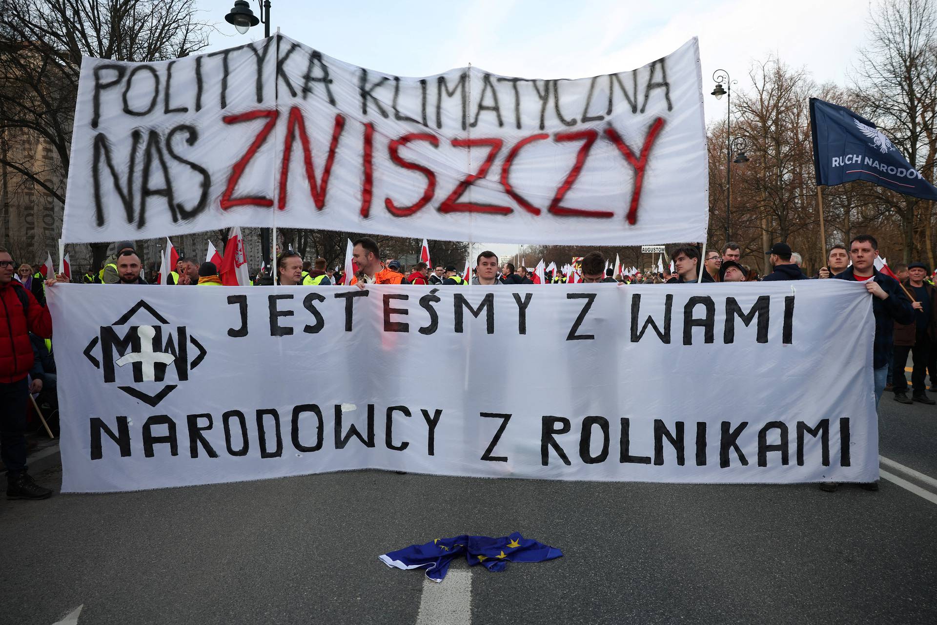 Polish farmers protest in Warsaw