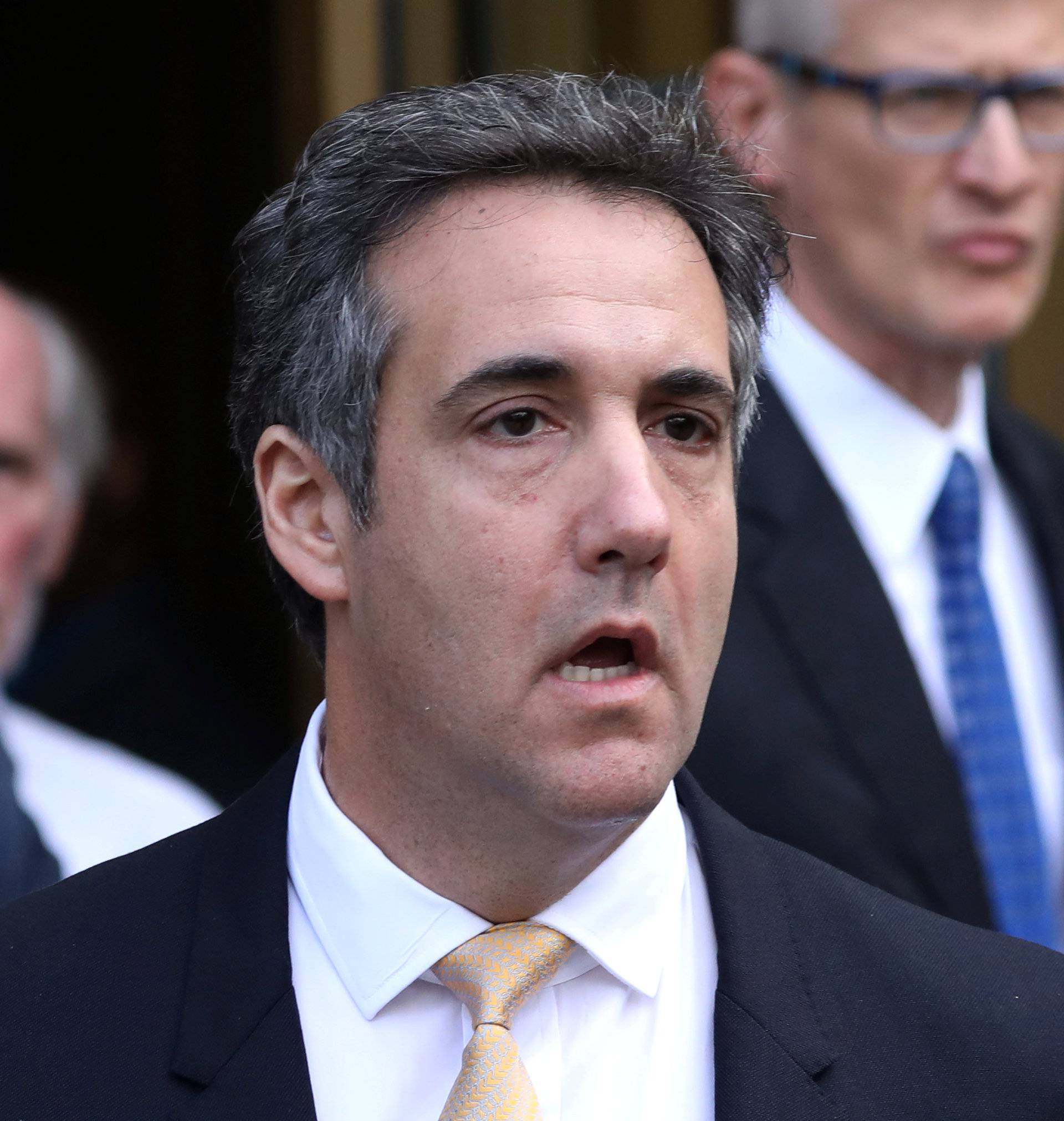 U.S. President Donald Trump's former lawyer, Michael Cohen, leaves federal court in New York City