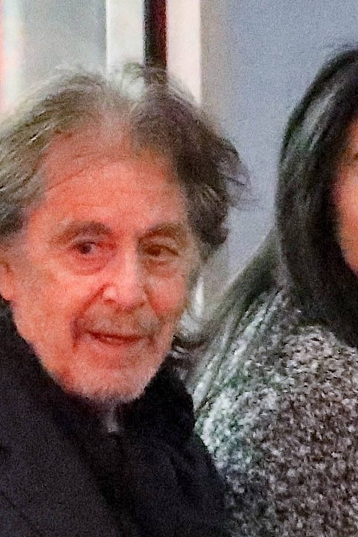 *EXCLUSIVE* The GoodFather: Expectant Parents Al Pacino and Noor Alfallah Emerged Radiant from a Dinner Date with friends on April 8th, 2023.