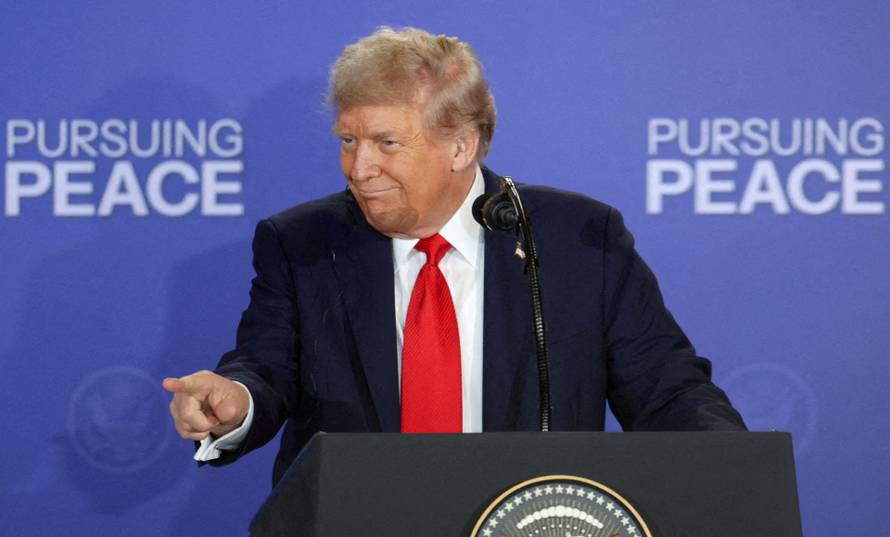 U.S. President Trump meets with Russian President Putin in Alaska