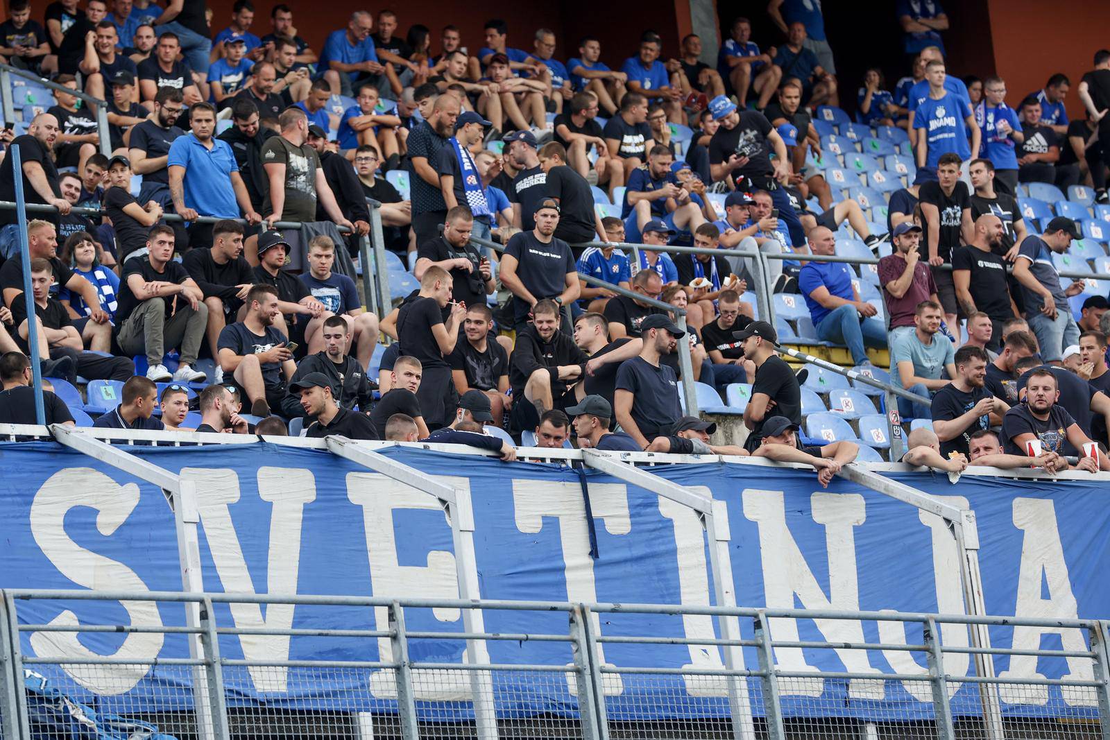 Zagreb: Atmosfera na stadionu uoči početka utakmice 1. kola HNL-a između Dinama i Hajduka