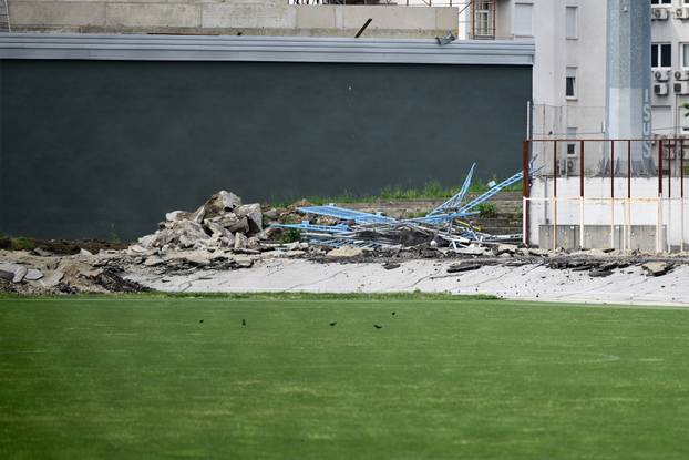 Zagreb: Rušenje postojećih tribina i nogometne infrastrukture na stadionu u Kranjčevićevoj