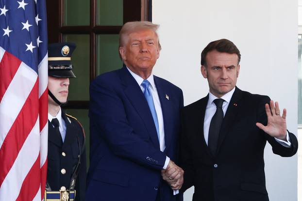 U.S. President Trump meets with French President Macron, in Washington