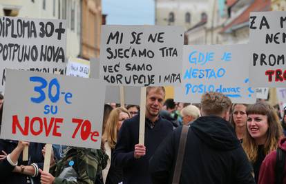 Prosvjed mladih: 'U Njemačku bih na odmor, a ne na bauštelu'