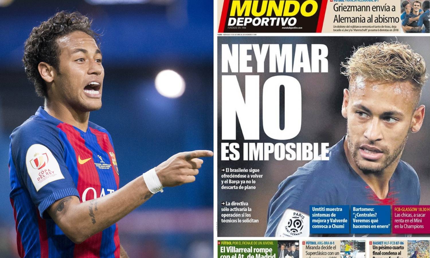 'Neymar opet u Barci? Moguće je, ali sve je u rukama trenera'