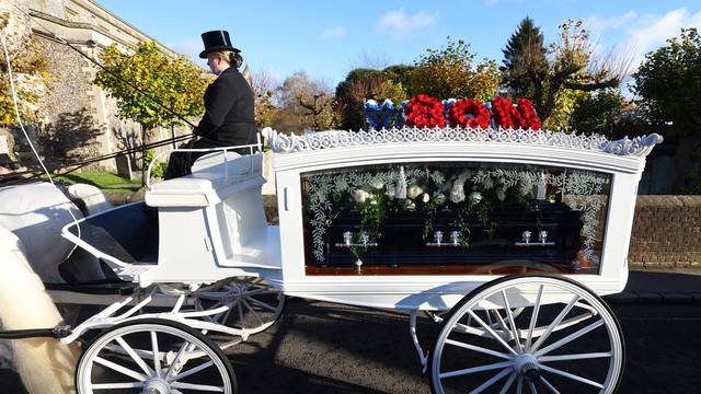 Funeral of former One Direction singer Liam Payne in Amersham, near London