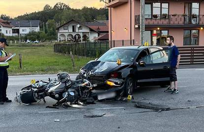 Motociklist ozlijeđen u nesreći kod Karlovca: 'Bilo je strašno'