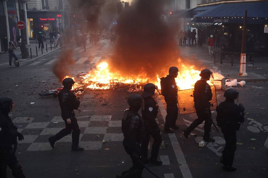 Nationwide protests in France against the cost of living