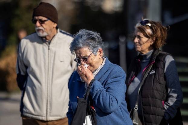 Part of the roof collapsed at a railway station in Novi Sad
