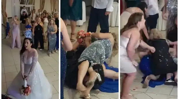 FOTO Urnebesne fotke sa svadbi na Balkanu: Od čupanja kose za buket i 'minjaka' do interventne