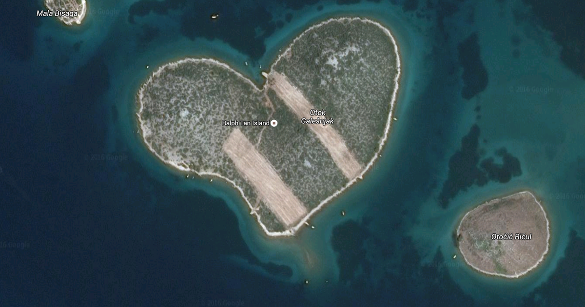Illegal Pier Construction Causing Devastation to Heart-Shaped Island
