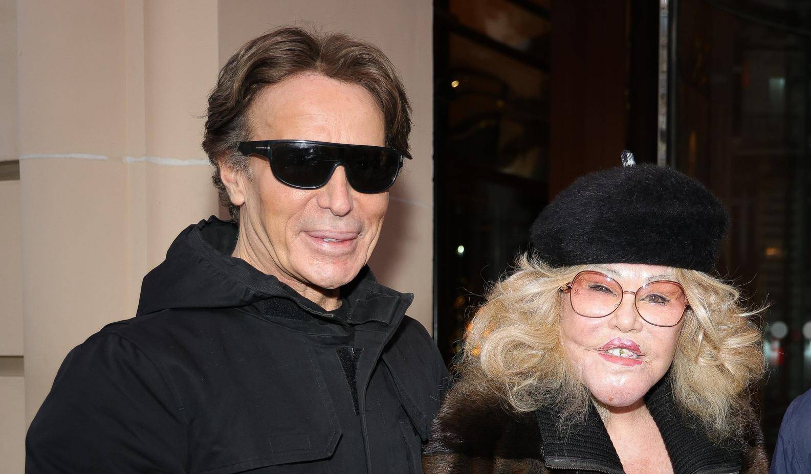 Jocelyn Wildenstein spotted after business lunch at the Royal Monceau in Paris