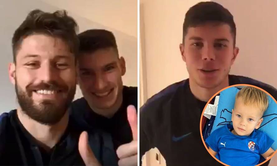 Dinamovci oduševili: Čestitali rođendan malom Šimunu (2)