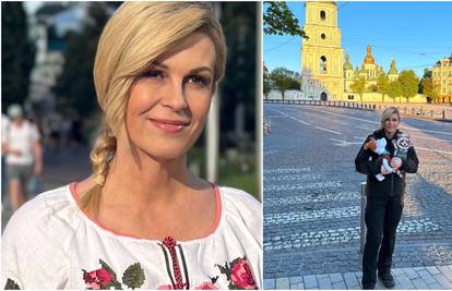 Kolinda otputovala u Kijev pa je pozirala u ukrajinskoj narodnoj nošnji: 'Jako prikladno, bravo!'