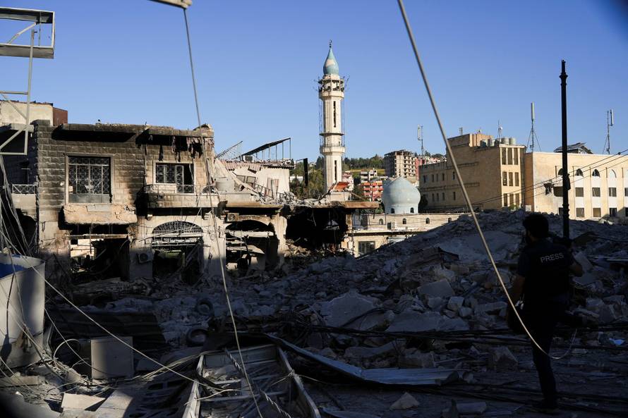 Aftermath of Israeli strikes in Nabatieh