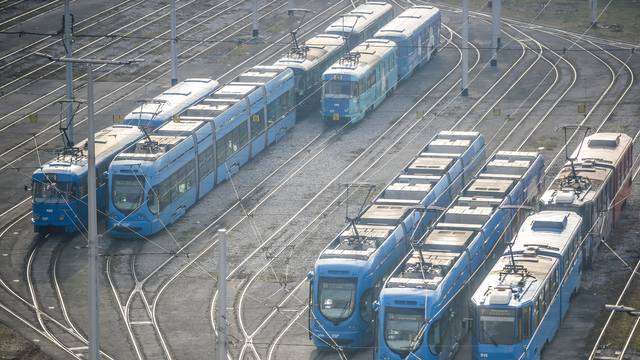 Zagreb: Spremnište tramvaja u Mandlovoj ulici