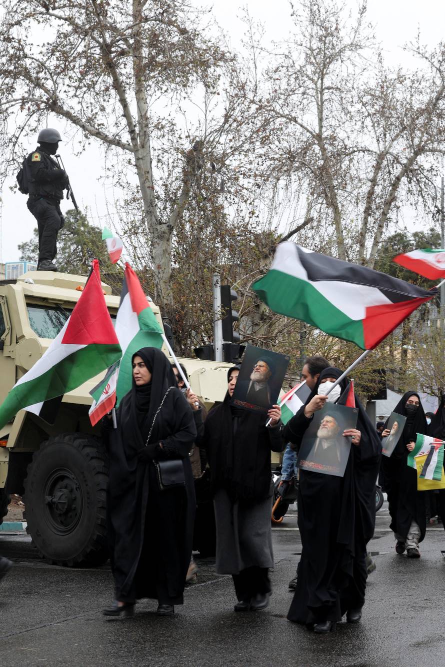 Protest marking the annual al-Quds Day (Jerusalem Day) on the last Friday of the holy month of Ramadan in Tehran