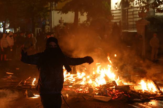 Albanian students hold anti-government protest