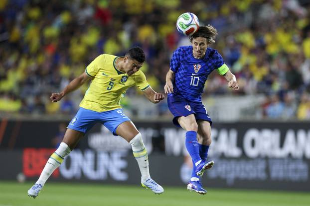 Soccer: International Mens Friendly-Croatia at Brazil