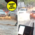 VIDEO Stra&scaron;ni prizori iz Rijeke: Bujica potopila ulice, odgurala i bager. 'Auti se jedva probijaju'
