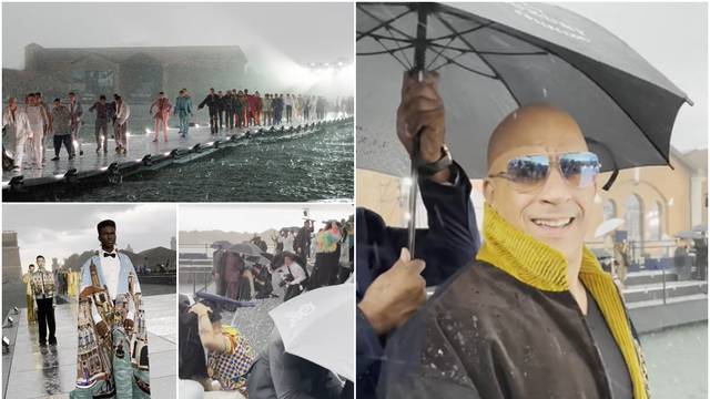 Razbježale se J. Lo, Heidi Klum, Sharon Stone i Vin Diesel: revija u Veneciji završila kišom i tučom