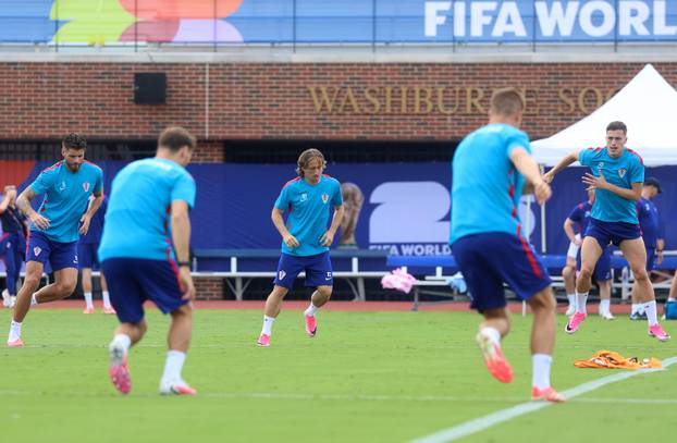 Dallas: Trening hrvatskih nogometnih reprezetativaca uoči utakmice protiv Engleske