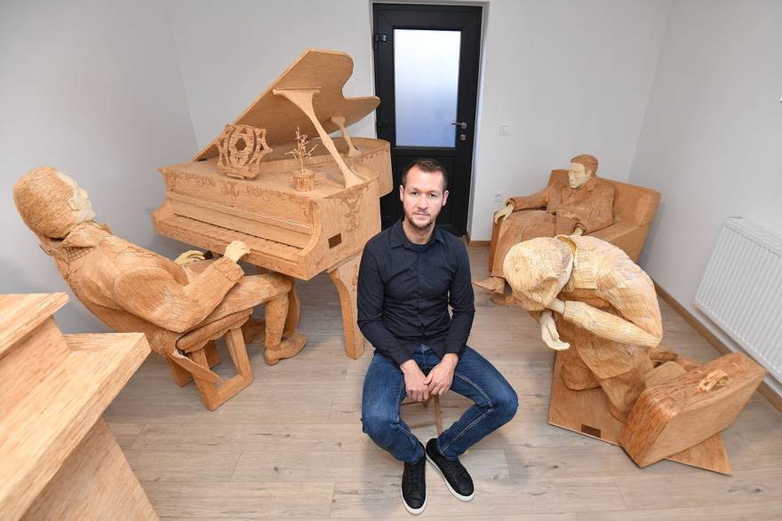 Tomislav Horvat, umjetnik koji izrađuje skulpture od šibica.