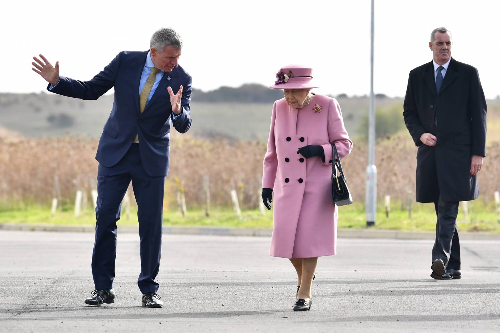 Britain's Queen Elizabeth visits Dstl near Salisbury