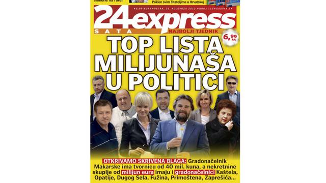 24Express: Top lista 50 tajnih milijunaša u politici!