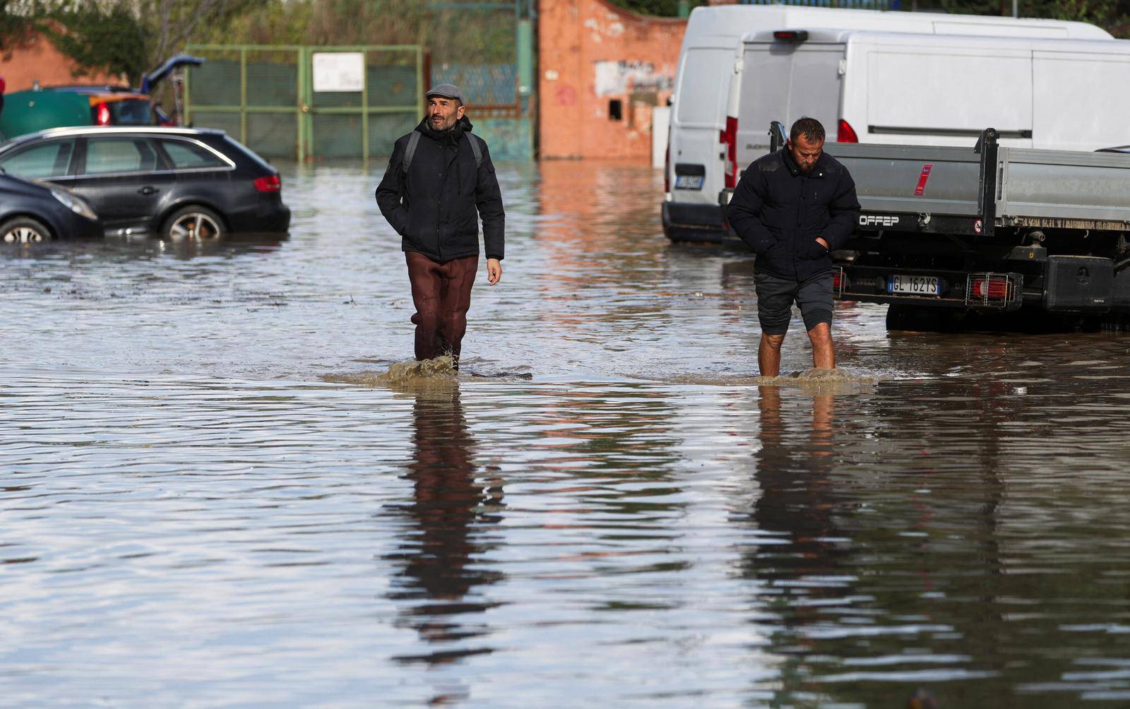 Aftermath of Storm Ciaran in Campi Bisenzio