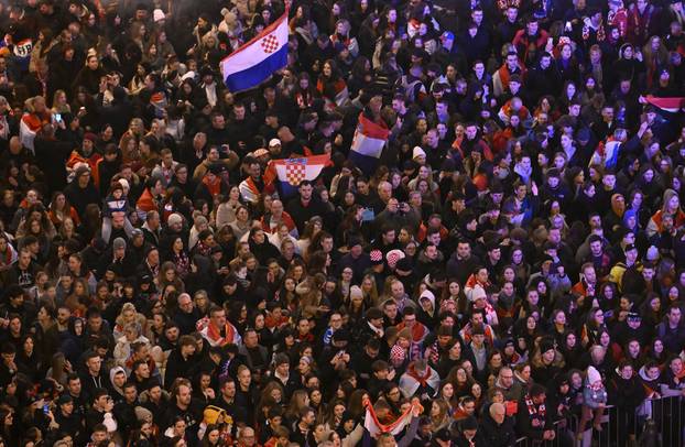 Zagreb: Docek broncanih rukometasa