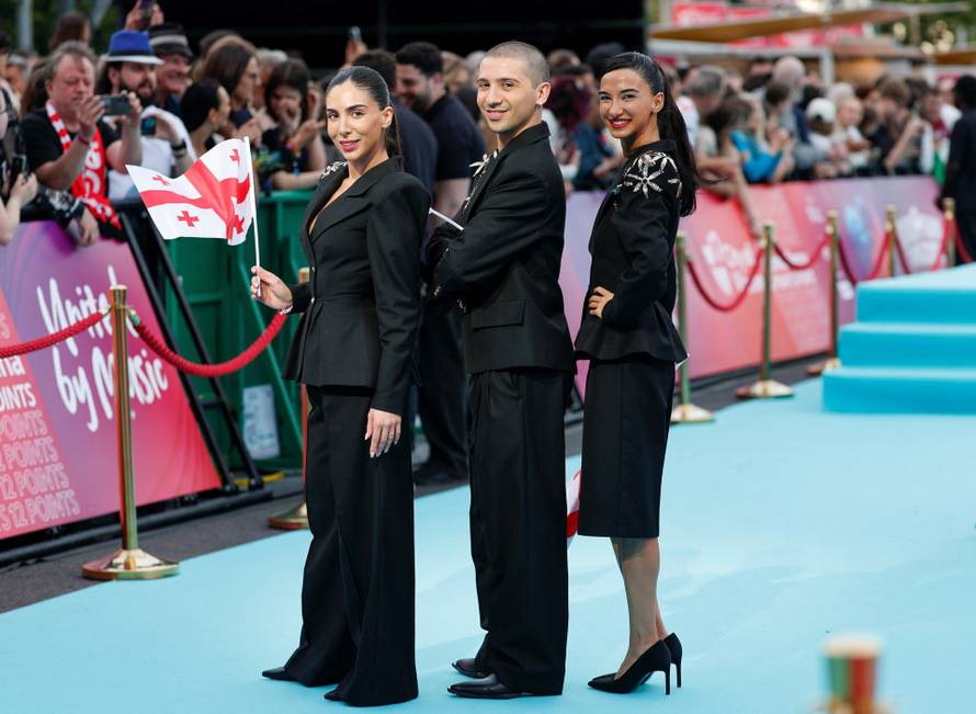 Eurovision Song Contest's 'Turquoise Carpet' event in Vienna